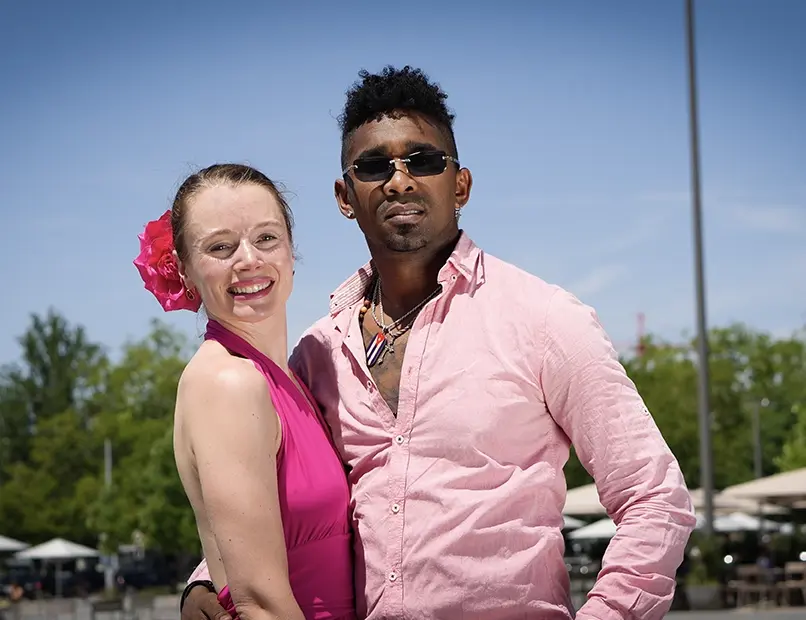 Elena Laxy und Damián Vergés. Die Geschäftsführer von Dance Cuban House
